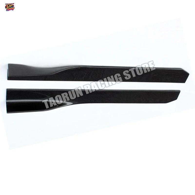 for BMW F87 M2 E90 E92 E93 F80 M3 F82 F83 M4 F10 M5 F12 F13 F06 M6 G80 G82 G83 100cm Carbon Fiber Side Bumper Extension Skirt view 3