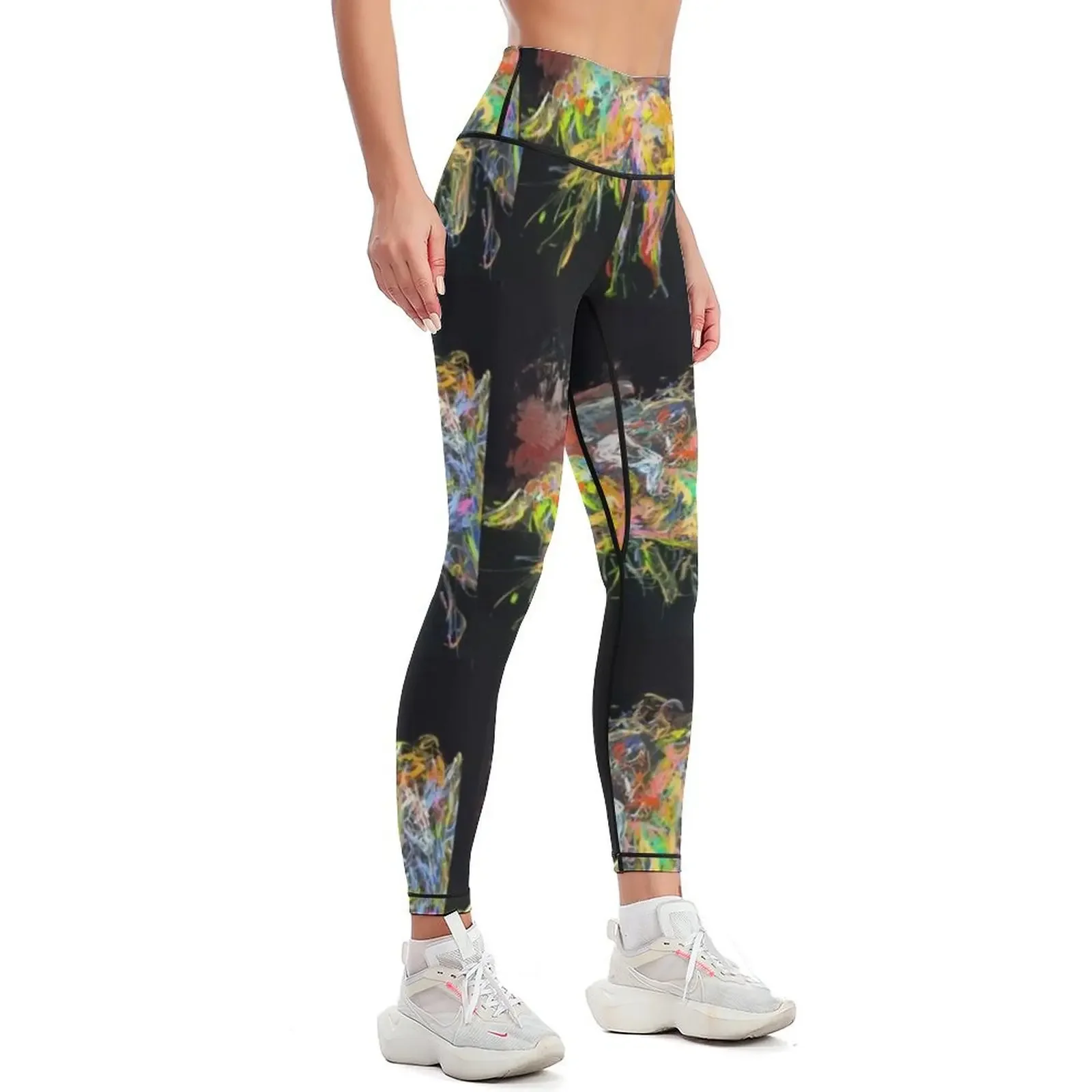 Derby abstract Leggings gym womans sports tennis for Womens Leggings