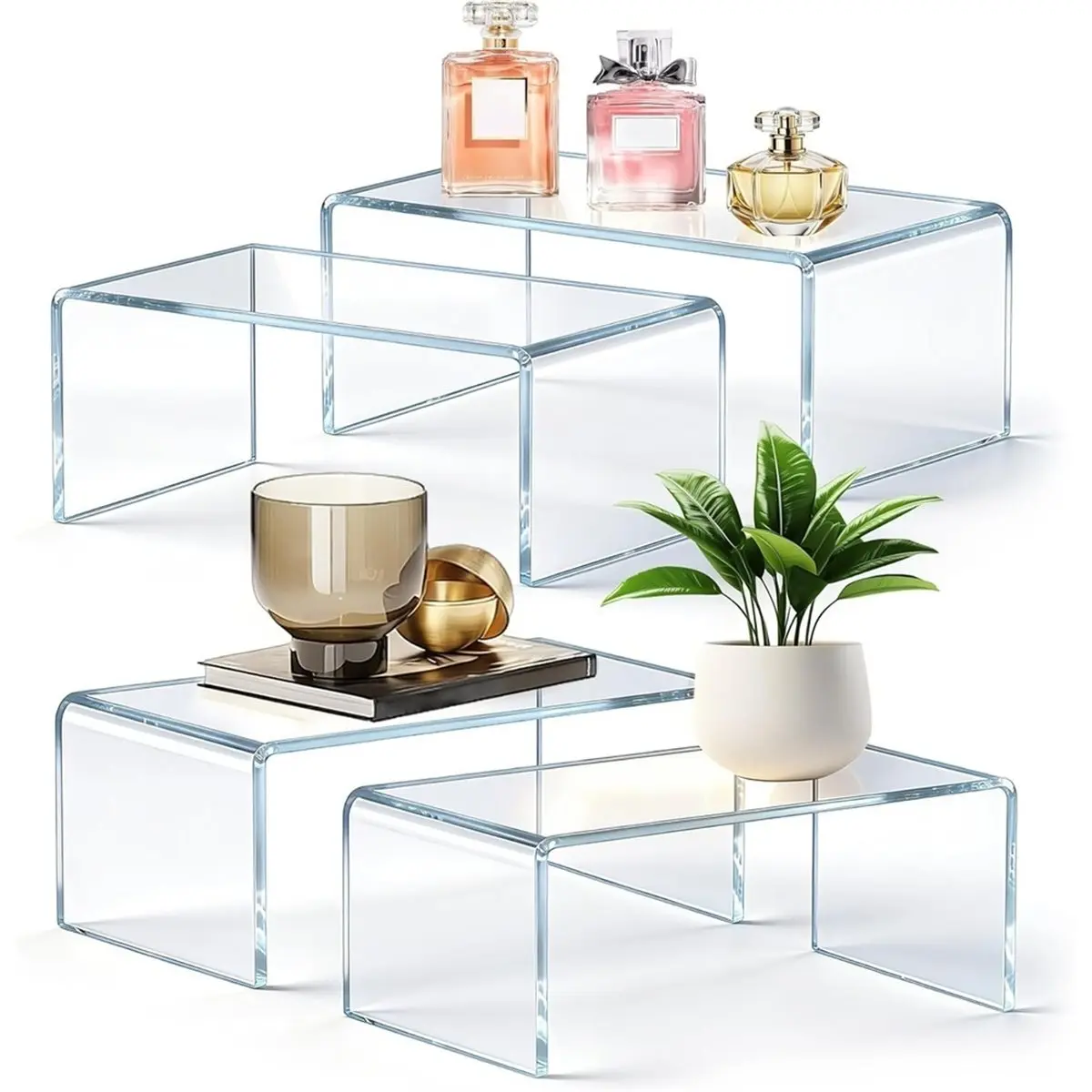 A1665K Large Acrylic Risers 4 Pack - 12.4