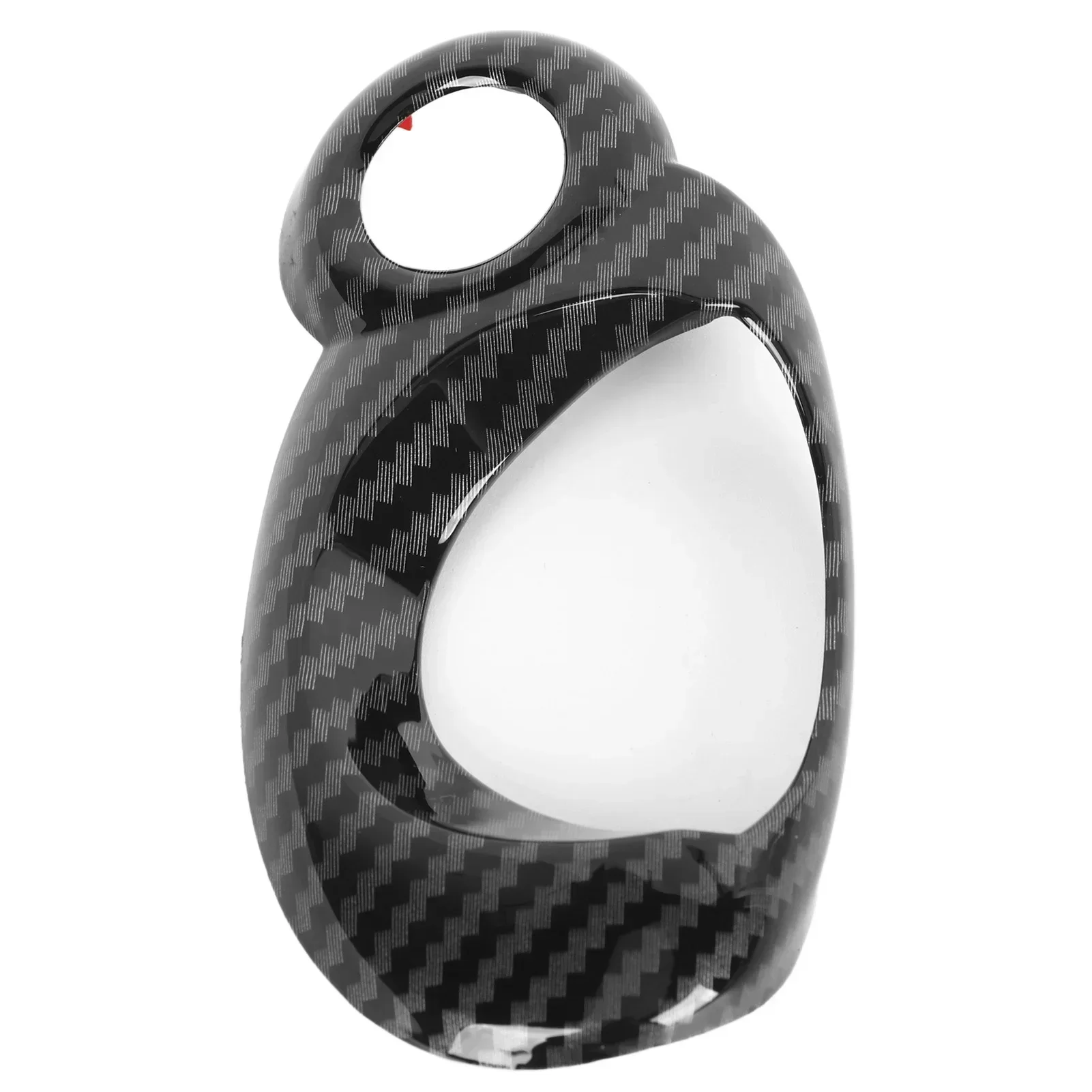 Carro Interruptor de ignição Chave Iniciar Guarnição Adesivo, ABS Black Carbon Fiber Pattern, Car Styling Interior para Mini Cooper R54 R56