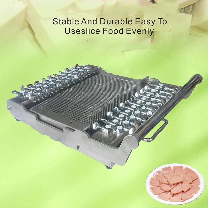 Steel Wire Slicer Thickened Stainless Steel Manual Round Filament Cutter Tofu Raw Jelly Luncheon Meat Ham Sausage