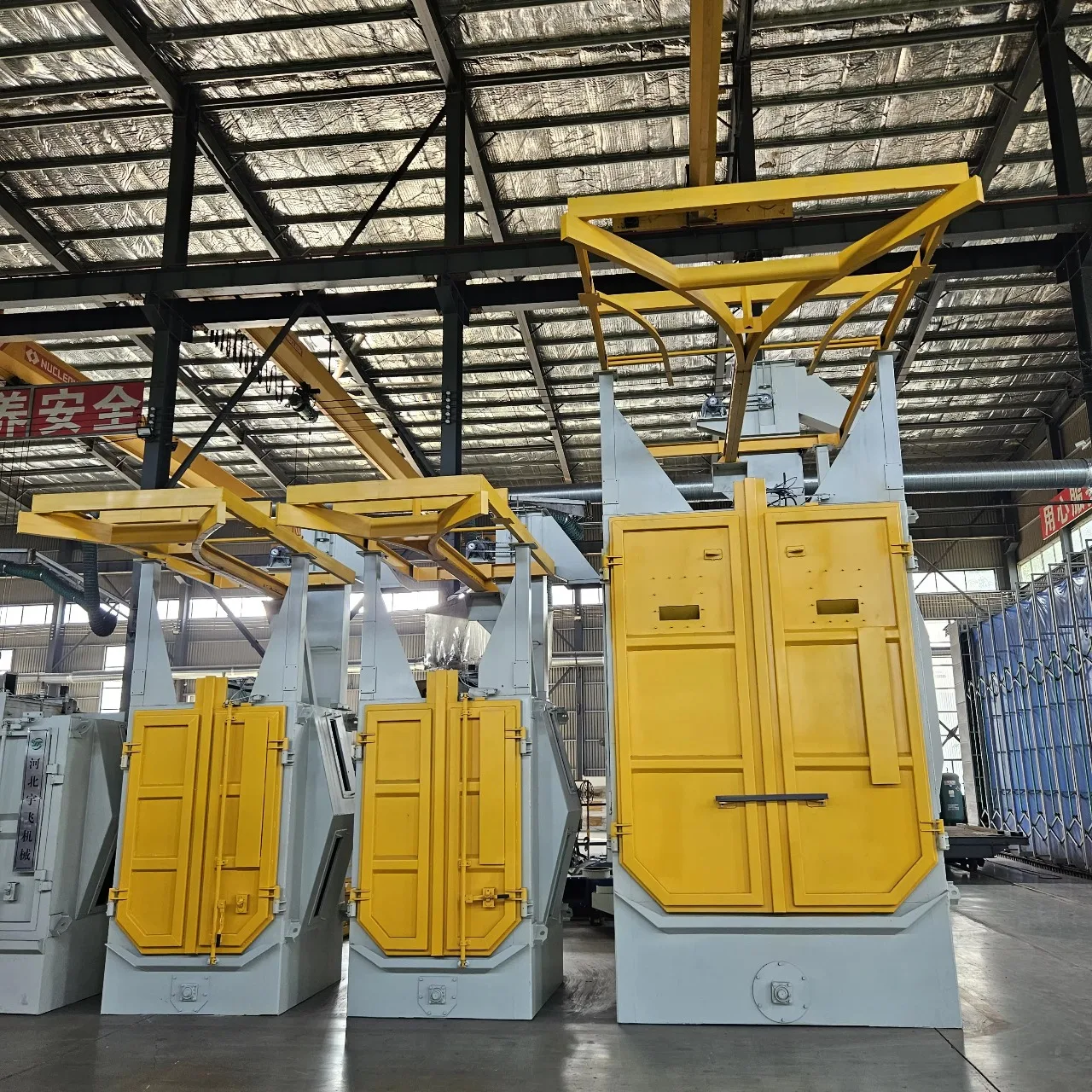 Industrial-Grade High-Speed Hook Shot Blasting Abrator Machine Shot Blaster for Large Metal Parts Surface Cleaning and Descaling