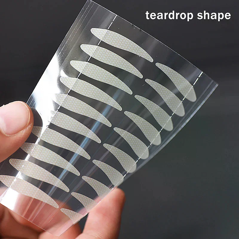 72-256 Stickers Eyelid Waterproof Fiber Stickers Lace Self-Adhesive Invisible Double Eyelid Tape Women Make Up Eyelid Stickers