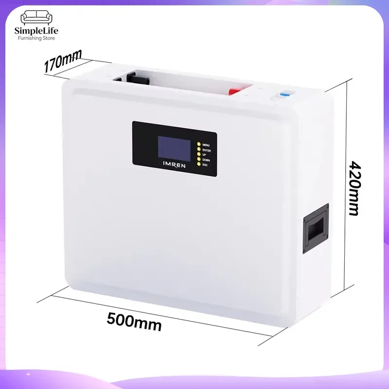 48V 100Ah 200Ah LiFePO4 Solar Battery 5kWh 10kWh Lithium Ion Battery Pack for Home Energy Storage System Off Grid Power