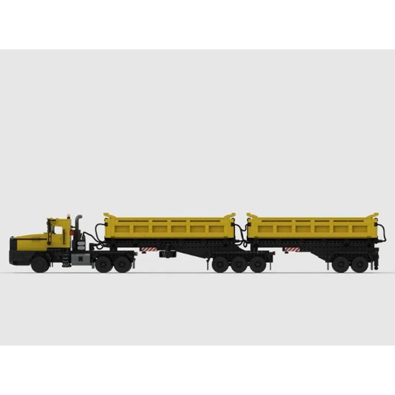 

MOC-168014 City Classic Cargo Transport Trailer Building Block Model, 2273 Pieces, Creative Birthday Toy for Boys and Children