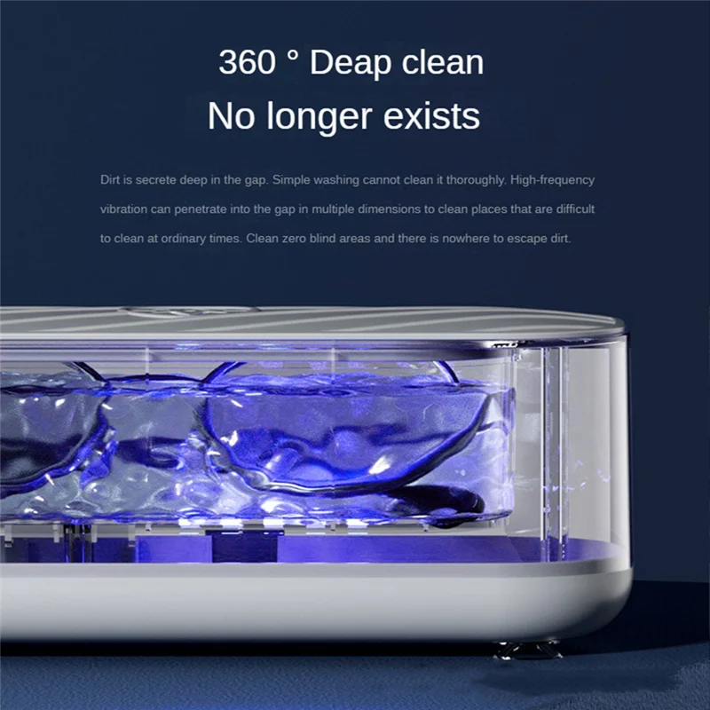 A86I-Ultrasonic Cleaning Machine 45000Hz High Frequency Vibration Wash Cleaner Washing Jewelry Glasses Watch Dentures Cleaner