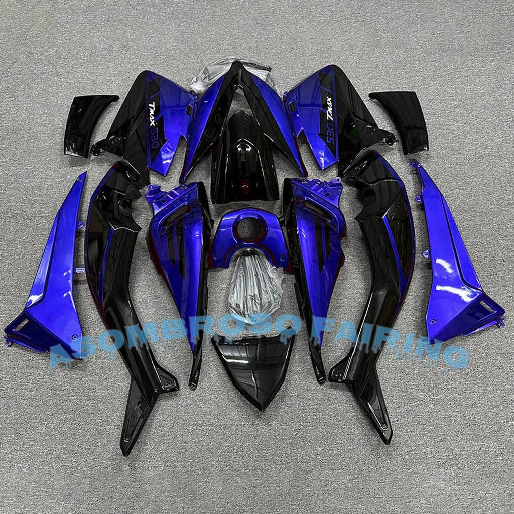 Free Custom Motorcycle Fairing Set for Yamaha Tmax530 15 16 TMAX 530 2015 2016 Body Repair  Full Bodywork Blue