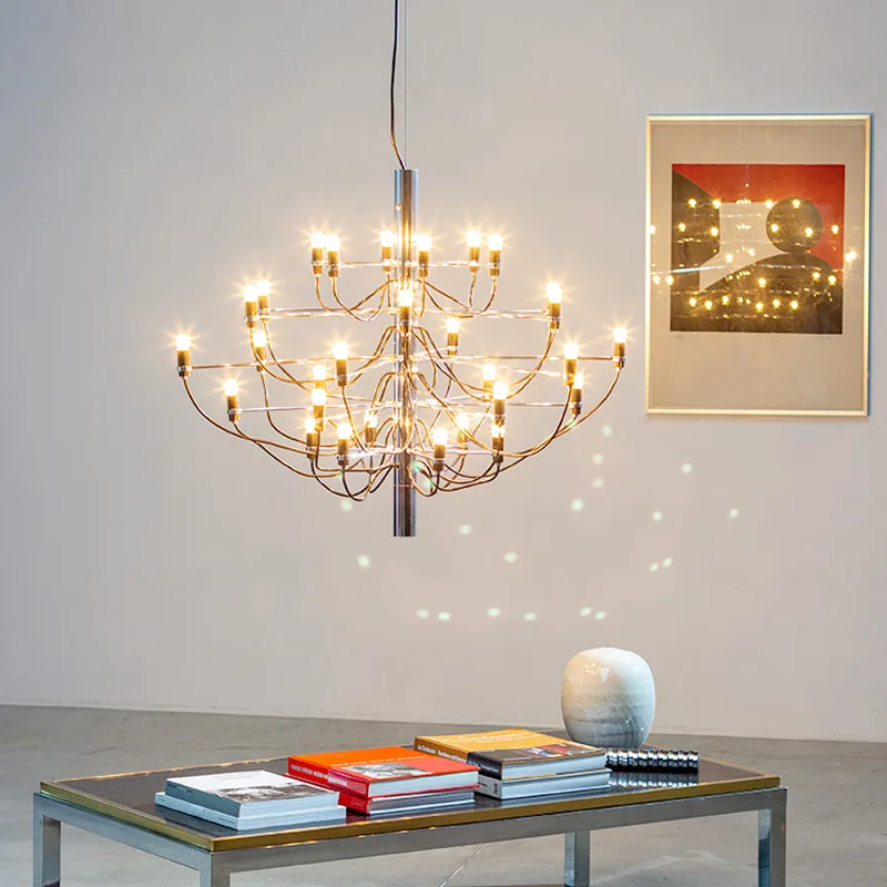 

Gold Silver 50 - Heads Sweden LED Pendant Lights Chandelier for Living Room Hotel Bedroom Kitchen Home Decor