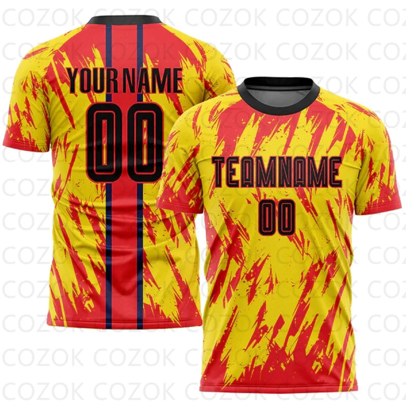 Customized Football Jersey Personlized Team Football Short Sleeves Athletic Shirts Unisex