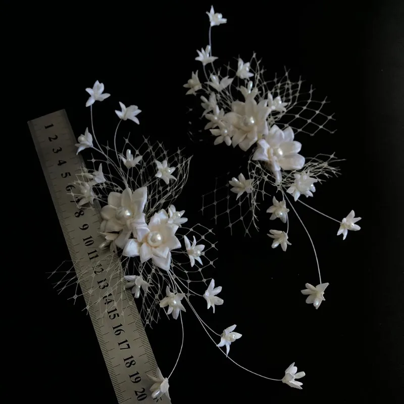 Super Fairy New Korean Sweet Bridal Flower Hairpin, Beautiful Mori Handmade Hair Accessories, Elegant High-End Wedding Hair Acce