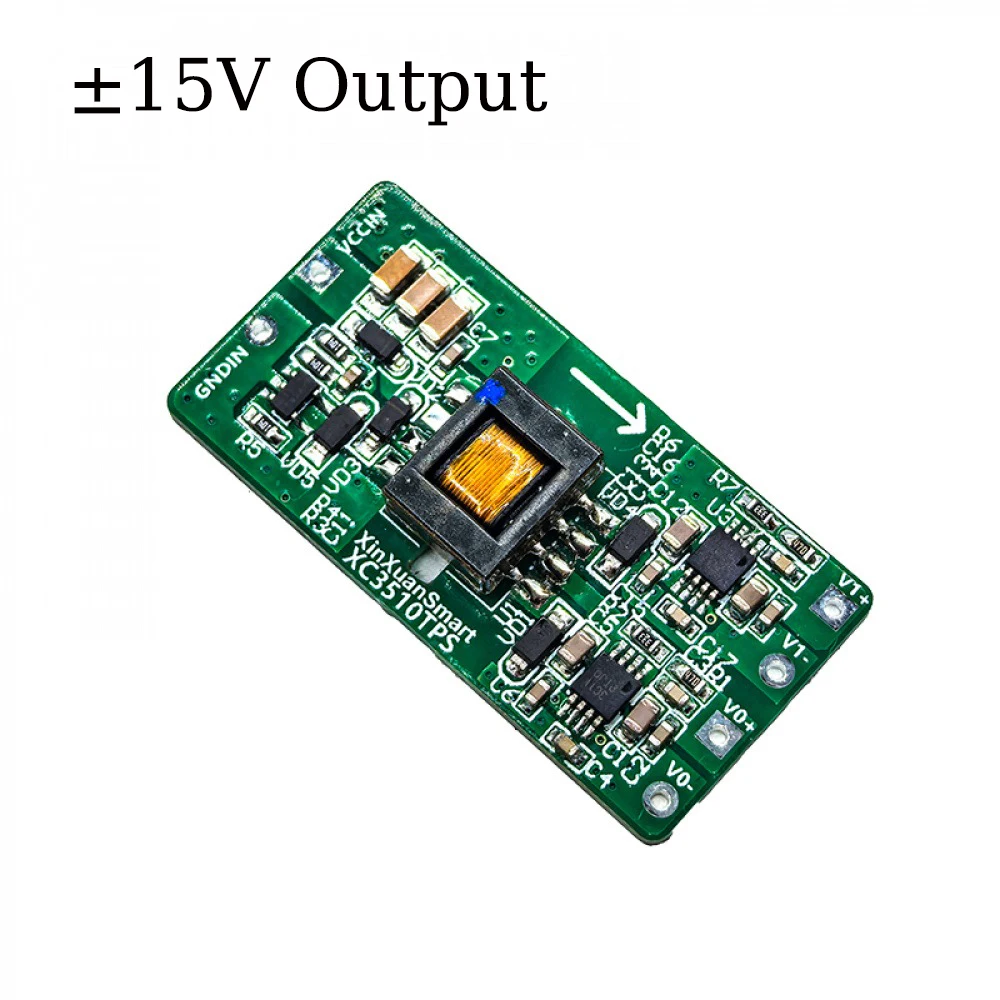 Moduł zasilania o bardzo niskim poziomie tętnień, wejście 3,3V-36V, wyjście ±12V/±15V, izolowany, jednokanałowy do dwukanałowego, typu step-up/step-down.