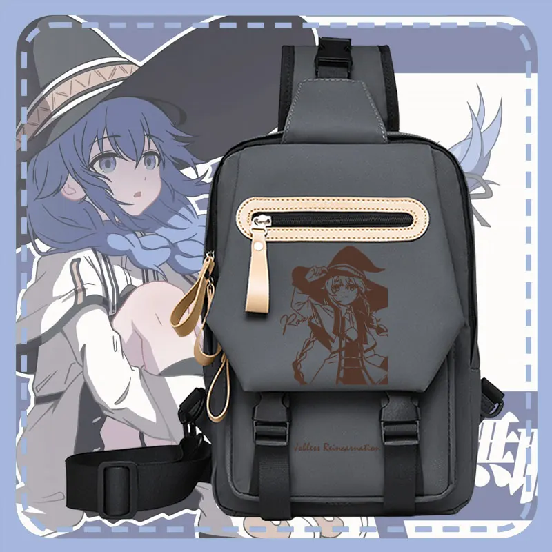 カジュアルクロスボディバッグ学生シングルショルダーバックパックユニセックス漫画アニメローチープリントオックスフォード布レジャー旅行バッグ