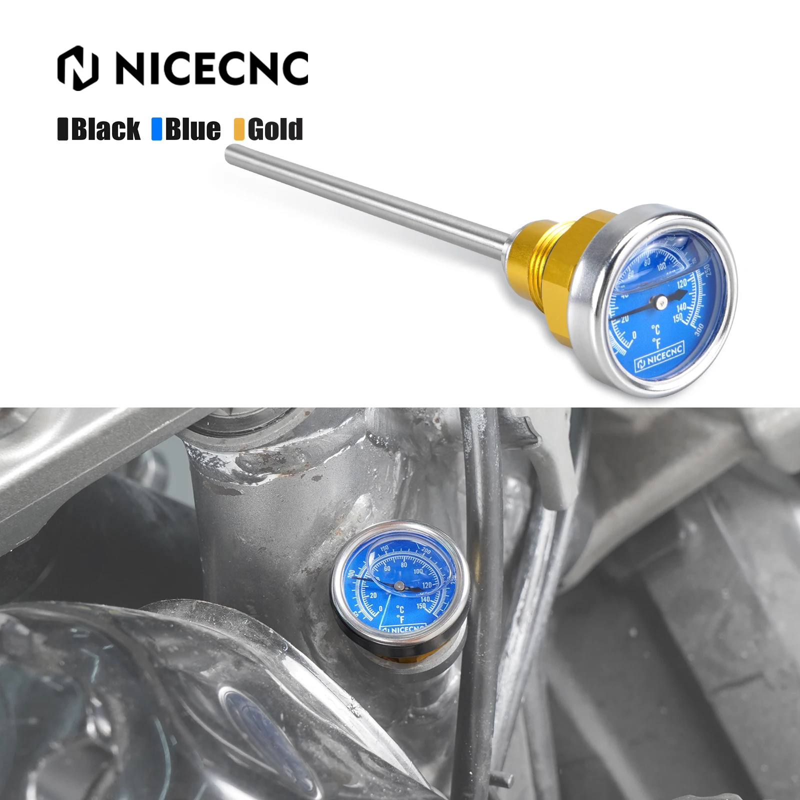 NICECNC For 2024 Suzuki DRZ400 DRZ400S DRZ400SM Motorcycle Oil Temperature Thermometer Dipstick DR-Z400 S SM DR-Z4S 2000-2024
