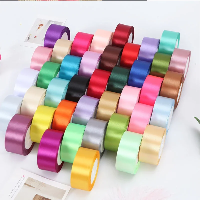 4cm Ribbon Roll Satin Ribbon Wholesale Fabric Tape for Crafts Gift Satin Ribbon for Bows Artificial DIY Apparel for Sewing DD002