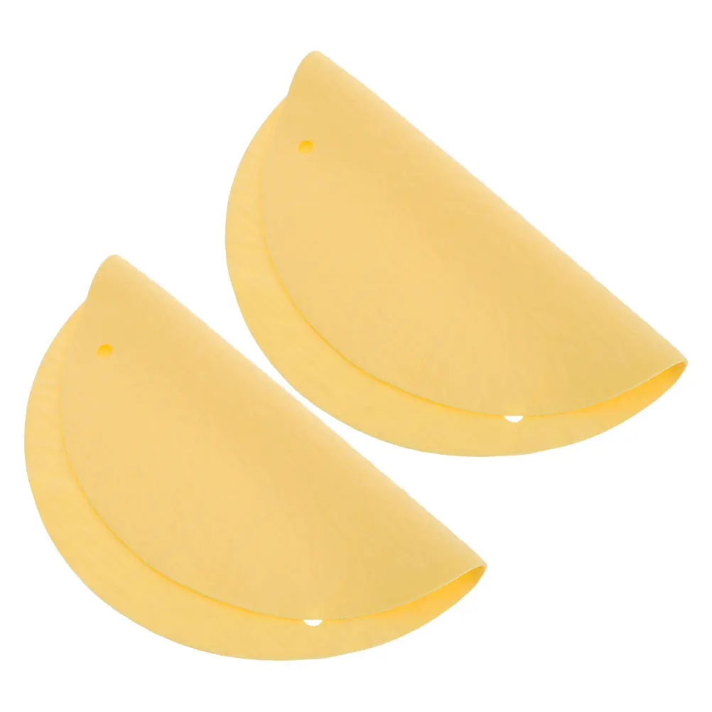 

2pcs Pottery Wheel Bat: Round Absorbent Pad For Clay Throwing Dual Hole Design Reusable Pva Chamois Durable Ceramic Craft Tool