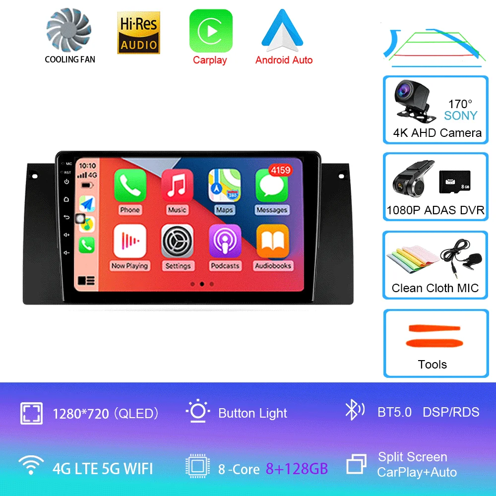 Android Autoradio 15 Voor BMW X5 E39 E53 1999-2006 Multimedia Video Player Stereo Navigatie GPS Geen 2din 2 din dvd