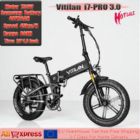 Vitilan I7 Pro 3.0 E-Bike 1200W Motor 48V20AH Samsung Battery Electric Bicycle Fold 20*4.0 Inch Tire Commute Electric Bike Adult