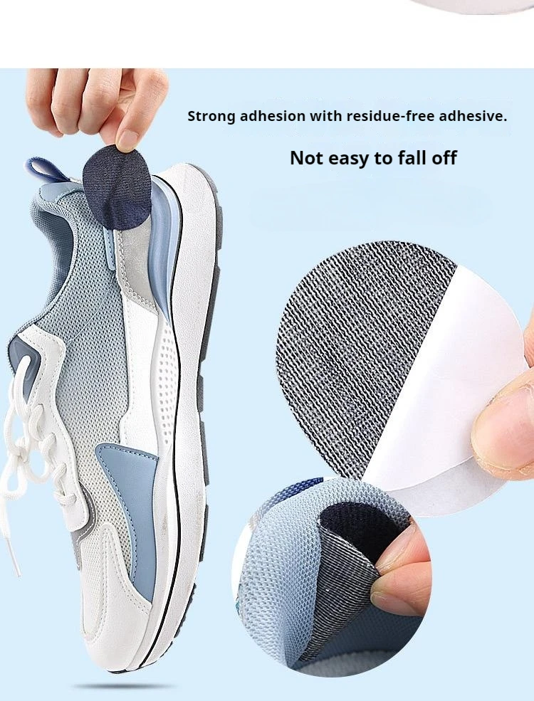 Mesh-Sportschuh-Obermaterial-Reparaturflicken, Reparaturprodukt für beschädigte Ferseneinlagen, selbstklebende Rückseite, 6 Stück/18 Stück – Detail 9
