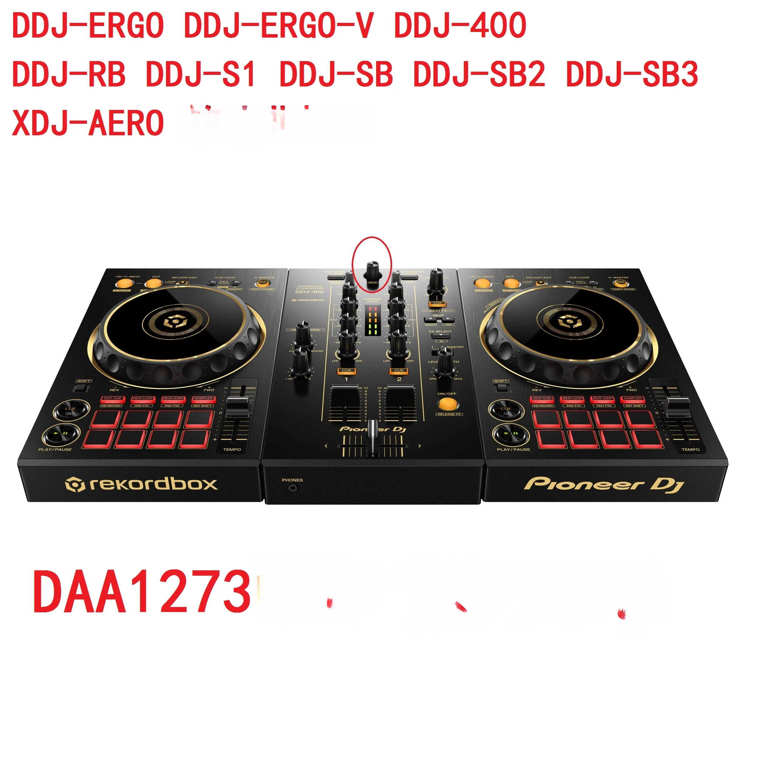 Suitable for  Pioneer DDJ400 SB series RB XDJR1 song selection confirmation knob cap DAA1273 can also be replaced by a TIME cap