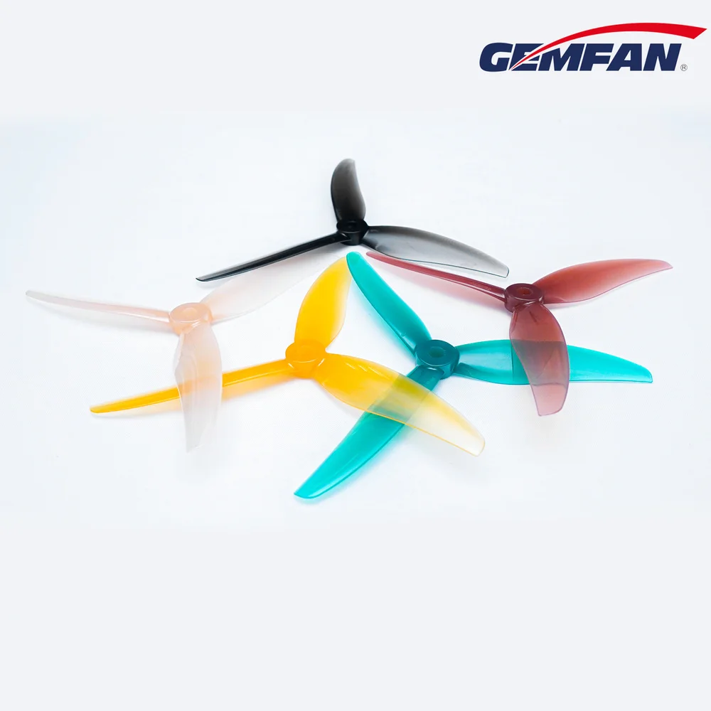 10Pairs(10CW+10CCW) Gemfan Freestyle 3S F3S 5130 5.1X3X3 5130 3-Blade PC Propeller for RC FPV Freestyle 5inch Drone DIY Parts