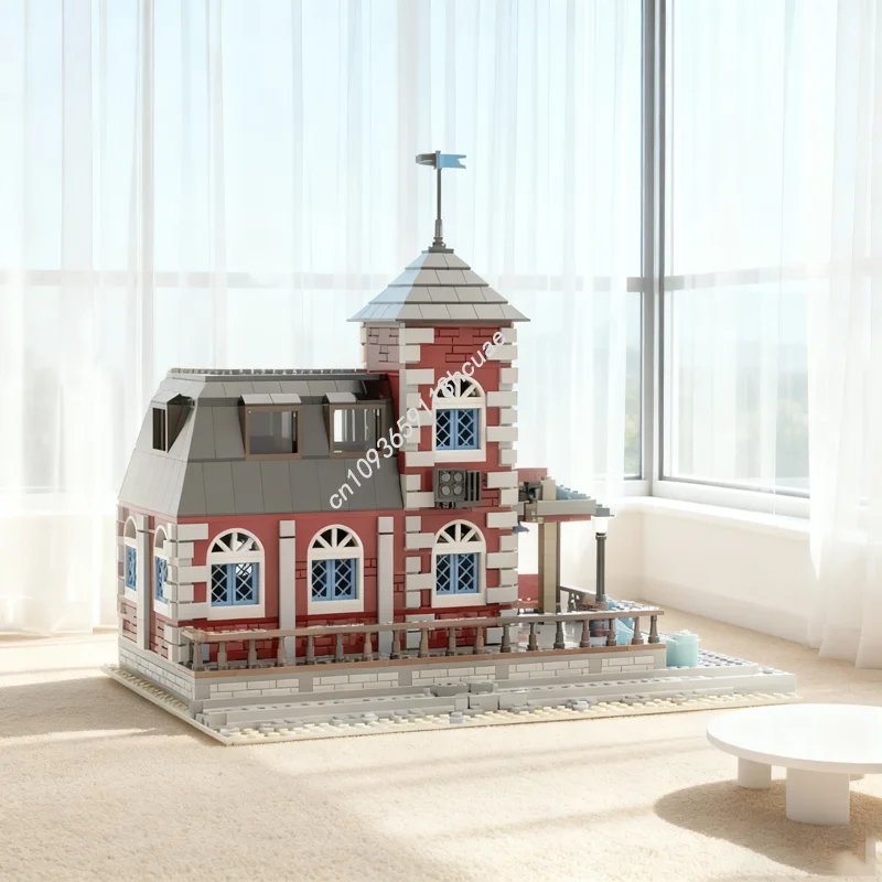 

1305pcs MOC Country Train Station City Trainsed Model Building Blocks Architecture Christmas Gift Assemble Toys Idea Brick Kids