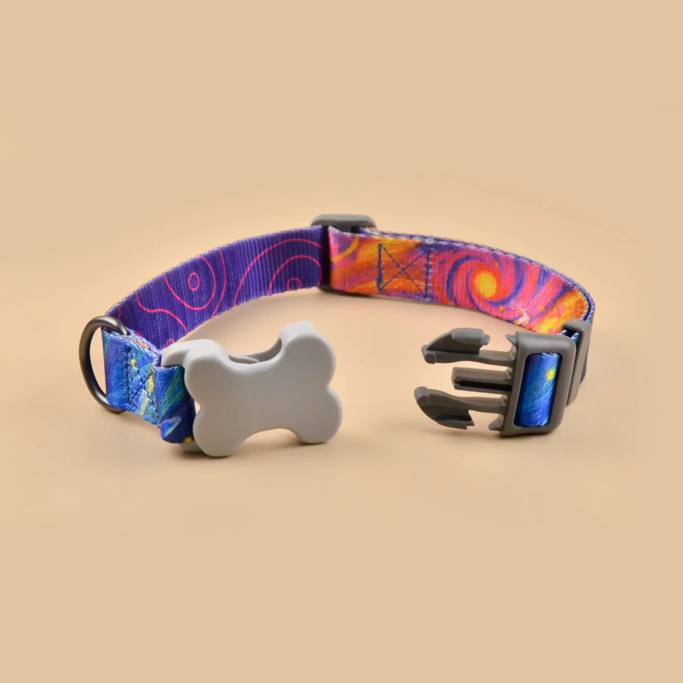 Dog Collars with Fantasy Print, Soft Comfortable Adjustable Necklace for Small Medium Large Pets