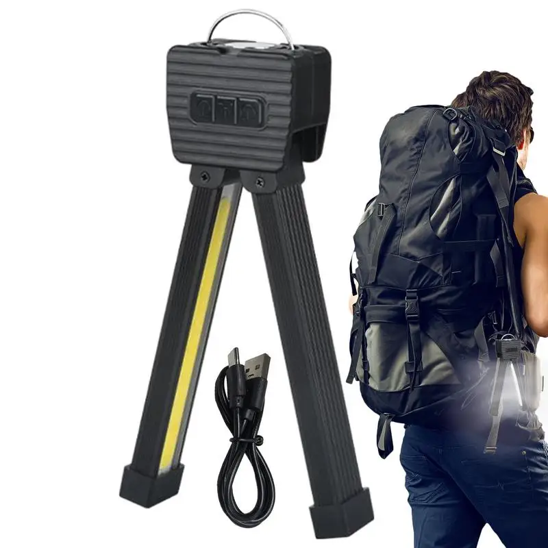 2025 GYM โคมไฟกันน้ําแบบพกพาโคมไฟสําหรับวาง 7-เกรด Dimming ชาร์จ 180 องศาพับ Worklight พร้อมตะขอ