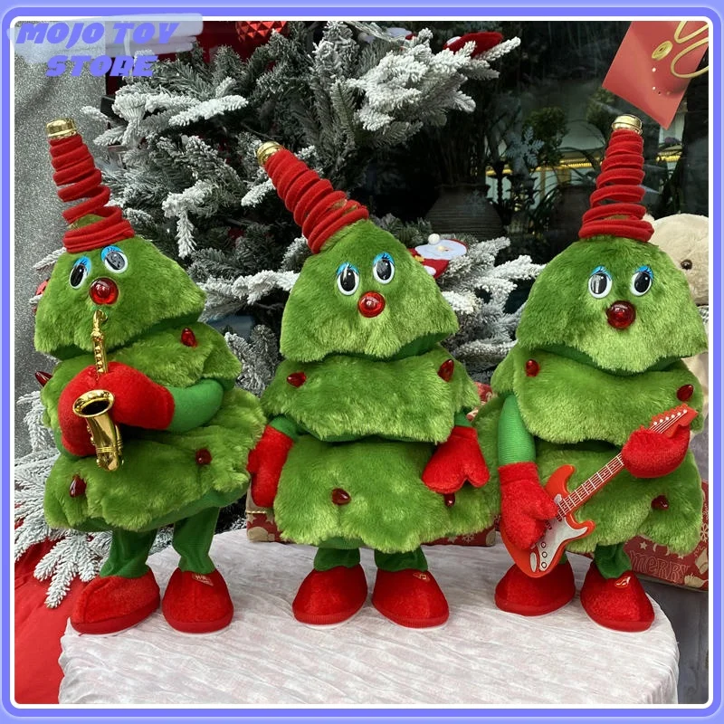 

Xmas Theme Dancing Funny Twisting Creative Christmas Decoration Christmas Electric Plush Tos Gift For Kid Proposal Gift