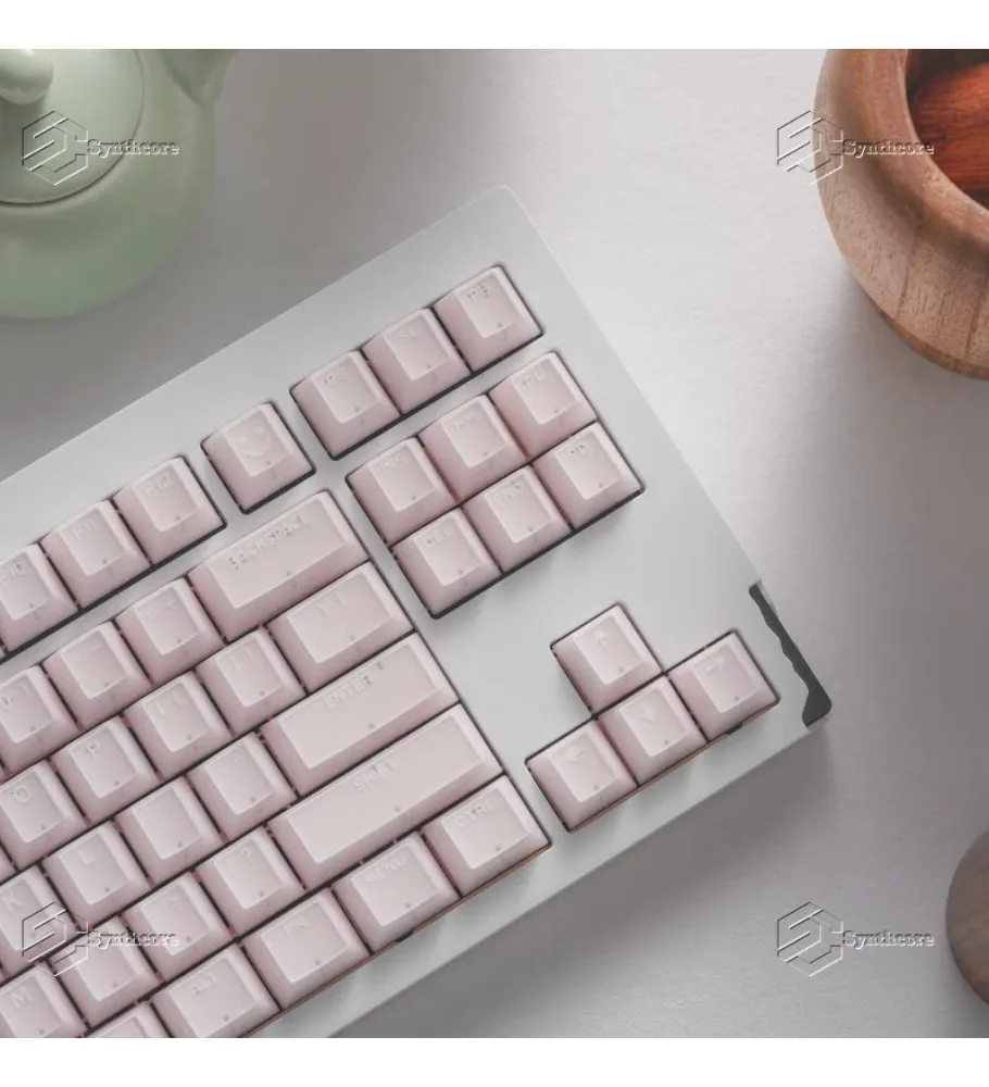 Light edge engraved two-color marble keycap PBT original mechanical keyboard cap Halo character opaque keycap