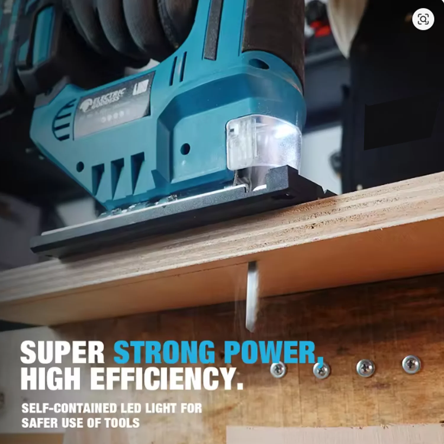IONTOOL 150W Brushless Cordless Jigsaw 18V Power Tool for Wood Metal Cutting Fit Makita 18V Battery