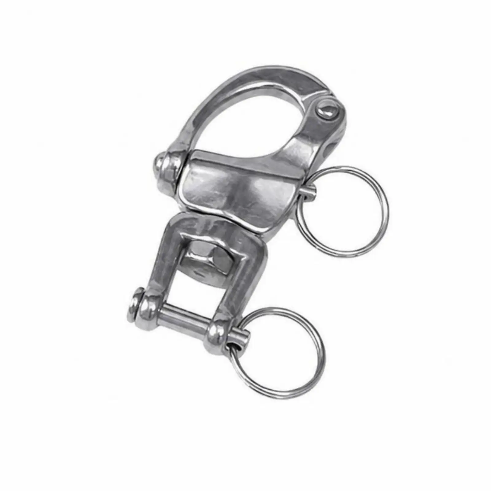Quick Release Snap Shackle Stainless Steel Snap Shackle Hardware Marine-Grade Corrosion-Resistant for Sailors, Rigging, Sailing
