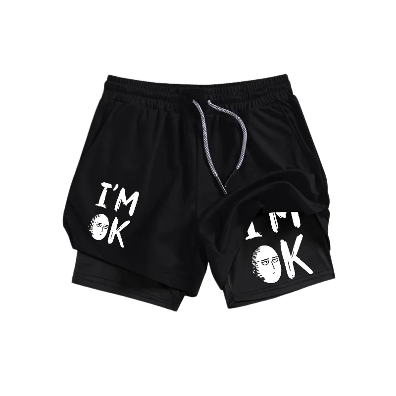 High-performance Two-in-one Sports and Fashion Leisure Drawstring Double-layer 2-in-1 Shorts Quick-drying Breathable Comfortable