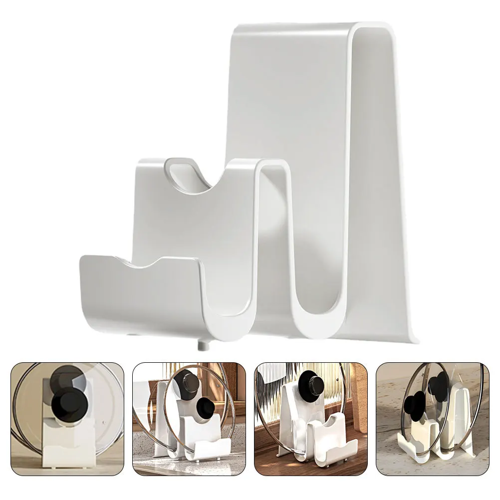 

Kitchen Utensil Stand Large Capacity Pot Cover Rest Spatula Ladle Storage Holder Pan Cover Rest Cutting Board Organizer