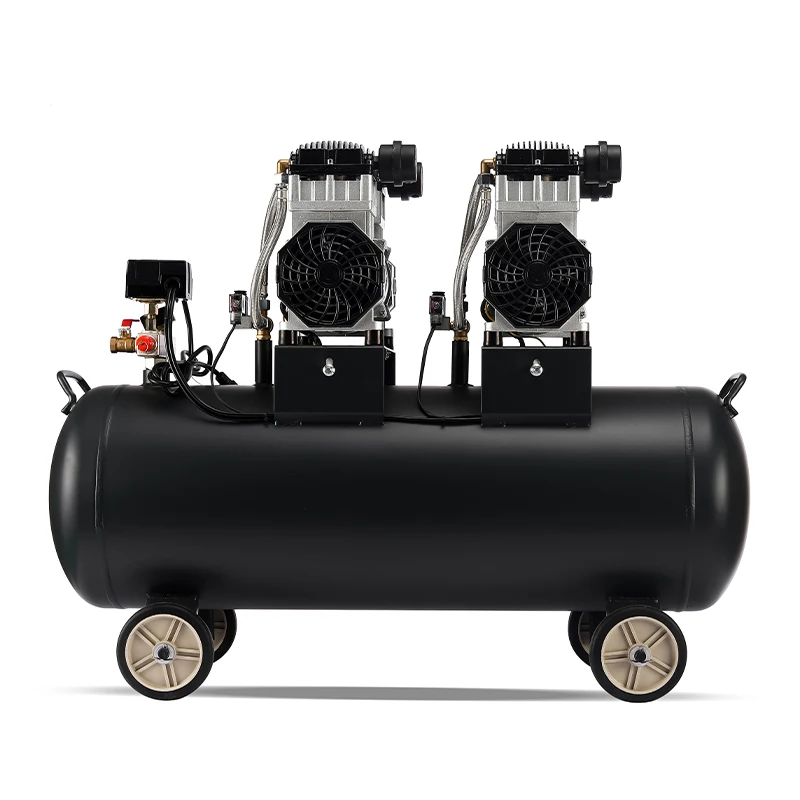 Oil Free air Compressor 100 Liter Low Noise Oil Free Silent air Compressor 100l 1440 Rpm 3000w 4hp 220V
