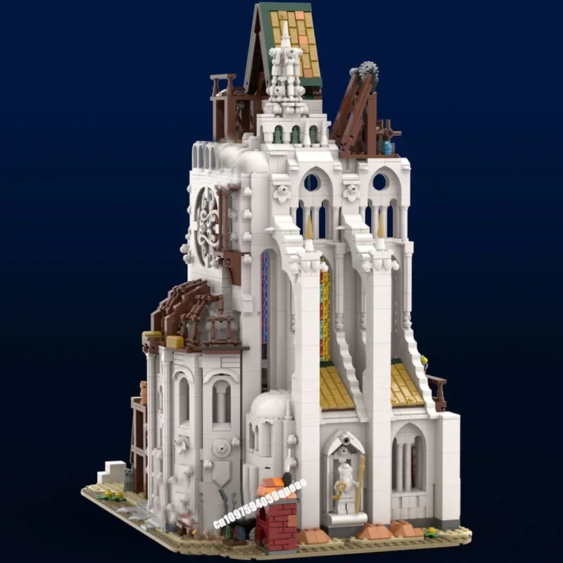 New 3512Pcs Moc European Medieval Street View Construction Site Model Custom Puzzle Diy Creative Ideas Child Toy Birthday Gift