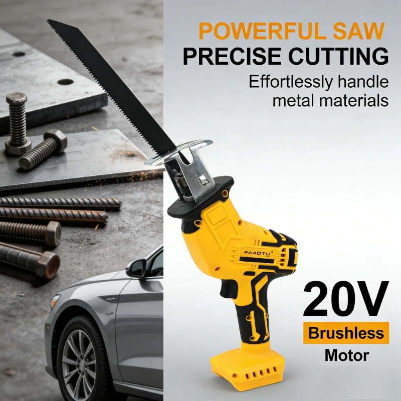 FAAOTU Brushless Cordless Reciprocating Saw, Same Tough Reliability & Performance as DW Suitable for DW battery NO battery