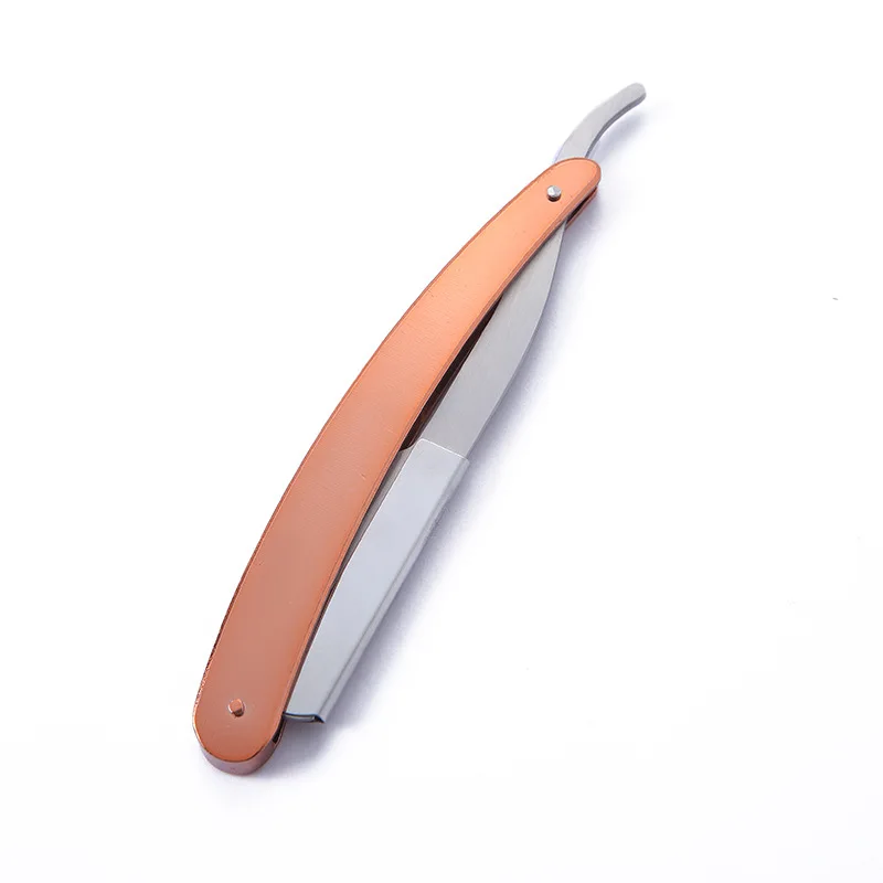 1 stücke Bunte Professional Hand Rasierer Gerade Rand Edelstahl Sharp Barber Razor Folding Rasieren Bart Cutter