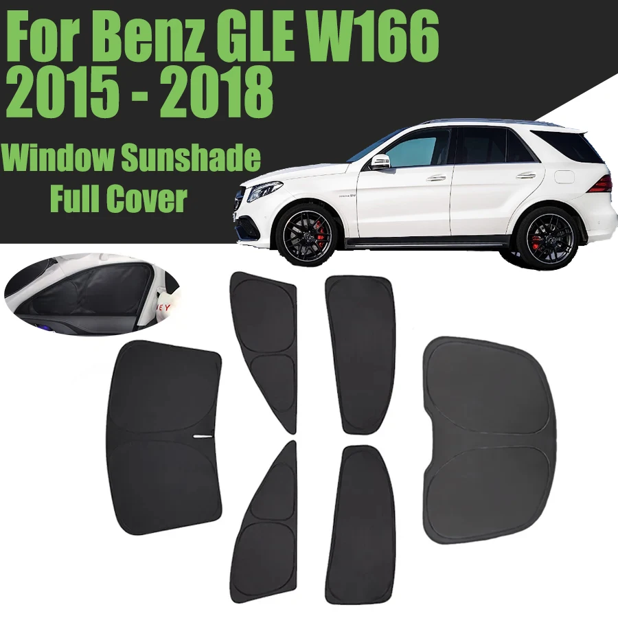 

Custom Car Window Sunshade For Mercedes Benz GLE W166 2015 - 2018 Full Cover Privacy Blind Curtain Front Windshield 2016 2017