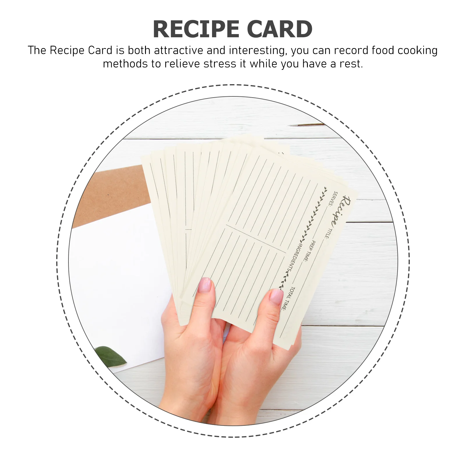 10 قطعة بطاقات ورق الكرافت سطح الكتابة السلس ملاحظات الطبخ المدمجة الغذاء ملاحظة ورقة وصفة المنزلية وصفة الزخرفية