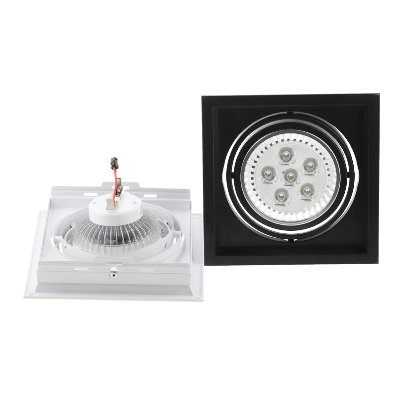 Ceiling Recessed Aluminum Iron Cut Hole 155mm 360°Adjustable Recessed Spotlight Frame