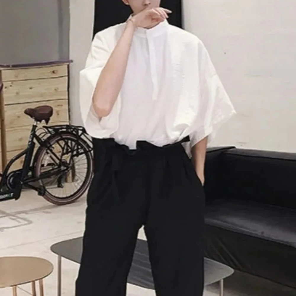 

Мужская футболка с коротким рукавом XS-5XL, летняя новинка, однотонная, в американском ретро-стиле, модная, повседневная, свободного кроя, нишевая модель