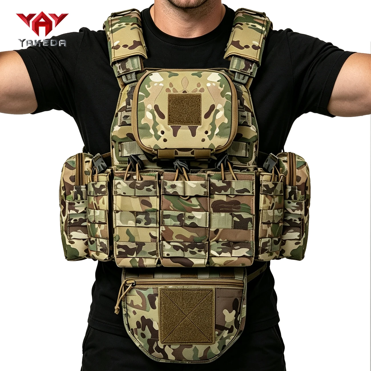 Picture 3: YAKEDA Multi functional Hunting Tank Top MOLLE System Shoulder Straps Adjustable, Detachable, and Removable