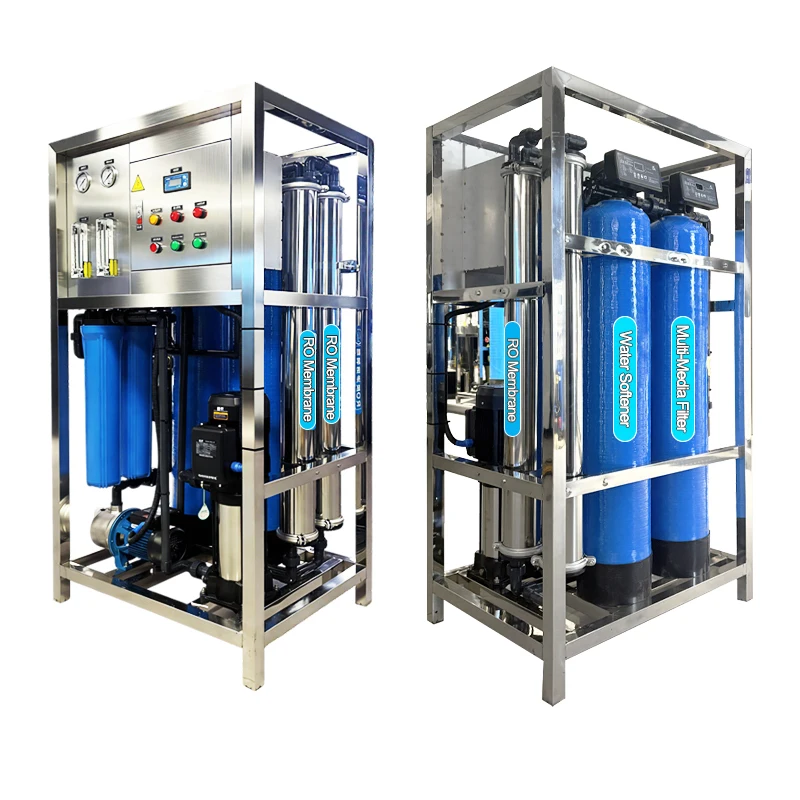 Reverse Osmosis & Water Softening System For Hotels 500L/Hour Removes Scale Impurities 1 Year Warranty 110V/220V Compatible