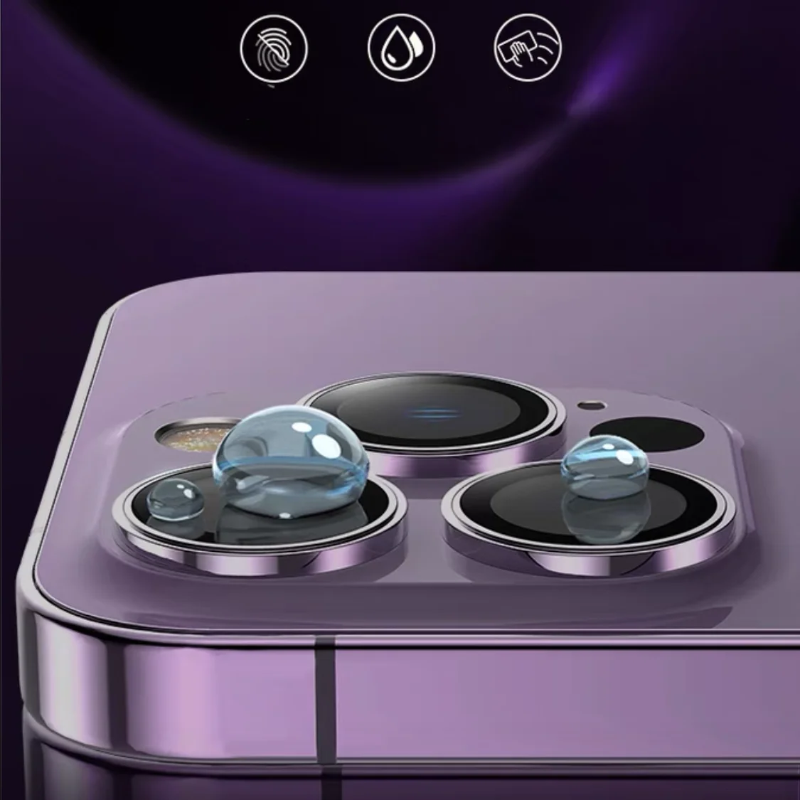 2-3Pcs For IPhone 17 16 15 Pro Max Camera Protector Metal Lens Ring Glass For IPhone 16 Plus 13 Pro Max Mini Lens Glass Cover