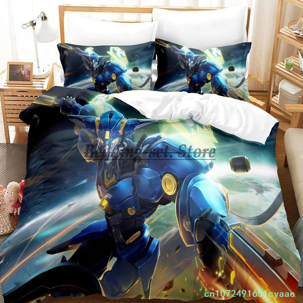 2023 Alien Marauder Bedding Set Single Twin Full Queen King Size Bed Set Aldult Kid Bedroom Duvetcover Sets Anime Bed Sheet Set