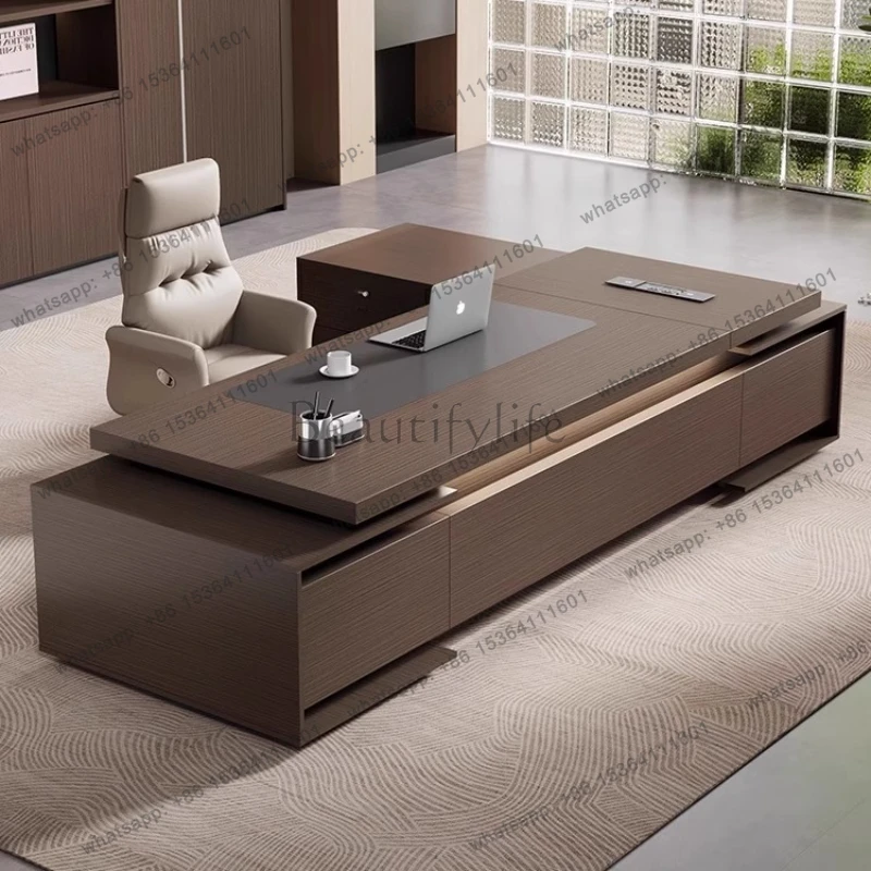 Organizer Office Home Furniture L Shaped Computer Executive Desk Drawer Storage Design Manager Office Desk Strong Luxury