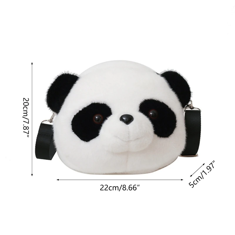 Borsa a tracolla Borsa a forma panda Borsa a tracolla alla Borsa a tracolla versatile alla per ragazza Borsa