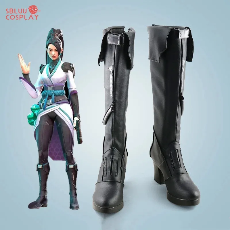 

Sbluucosplay game vaconant sage cosplay shoes custom made boots