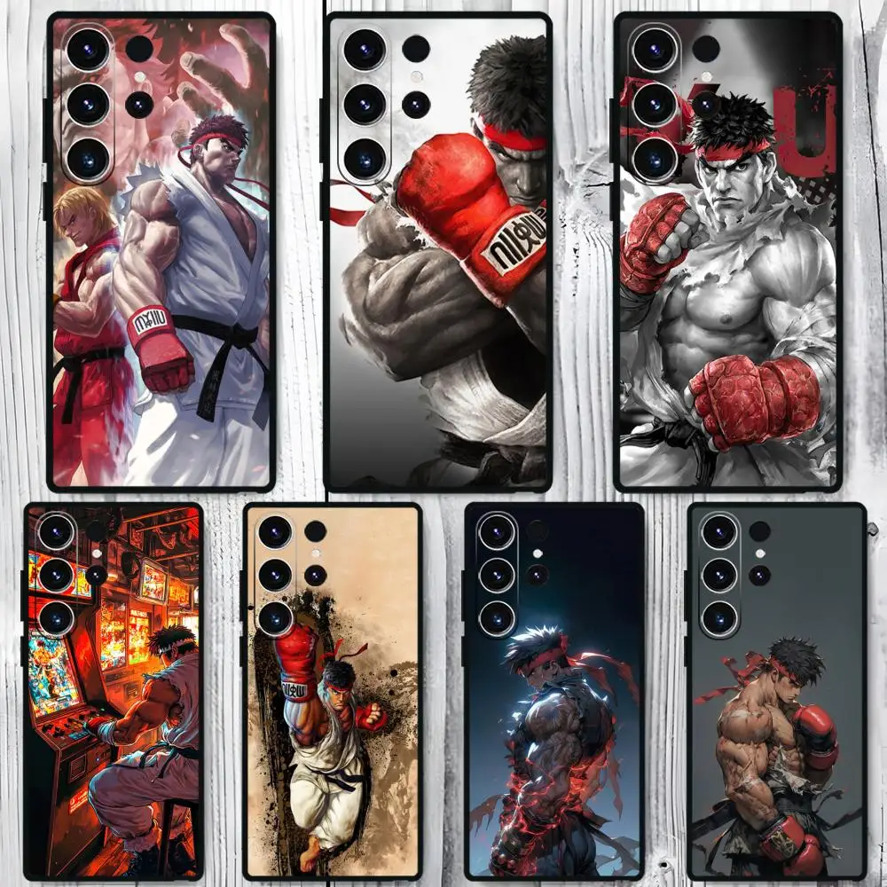 НОВЫЙ чехол для телефона Classic Game S-Street F-FighterES Ryu для Samsung Galaxy S25 S24 S23 S22 S21 S20 Plus Ultra Note20, мягкий черный НОВЫЙ чехол для телефона Classic Game S-Street F-FighterES Ryu для Samsung Galaxy S25 S24 S23 S22 S21 S20 Plus Ultra Note20, мягкий черный