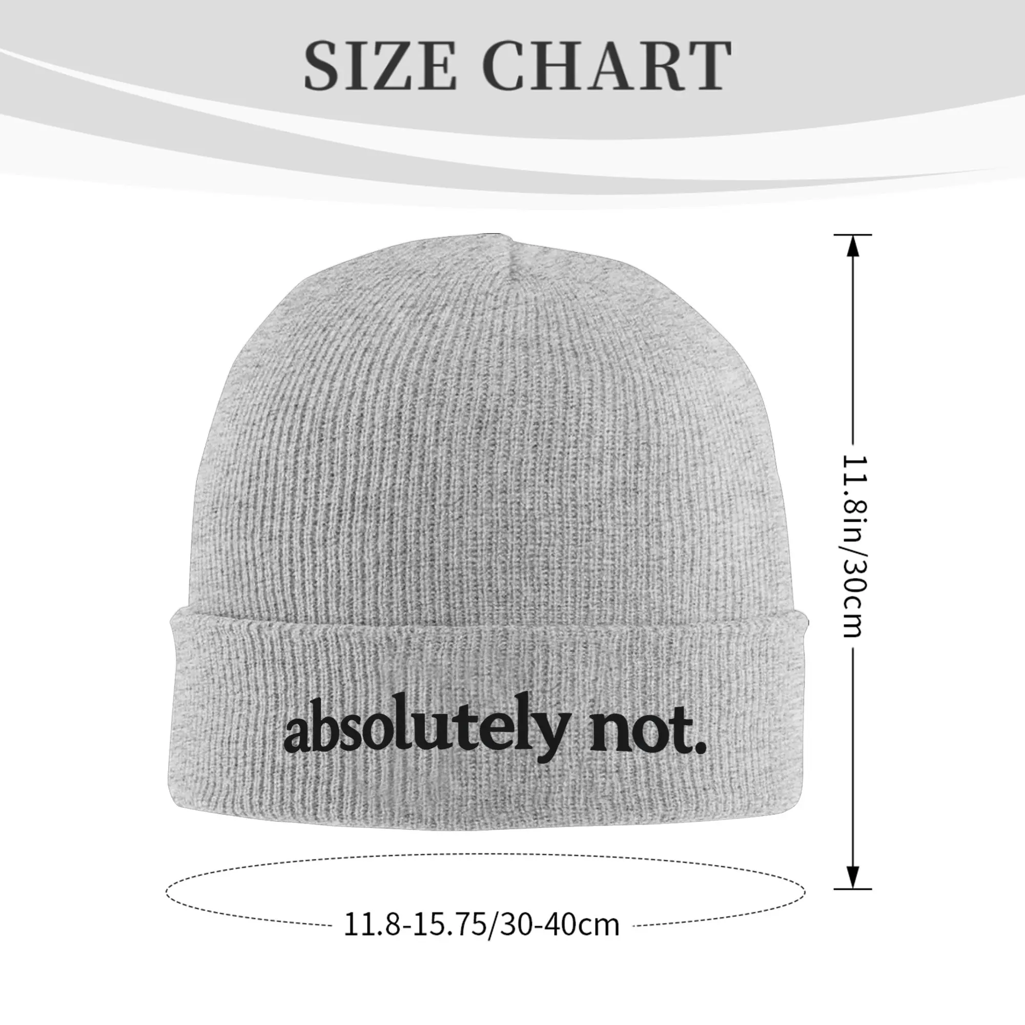 Absolutely Not Winter Skullies Beanies Hat Warm Autumn Knitted Hats Bonnet Caps for Women Men